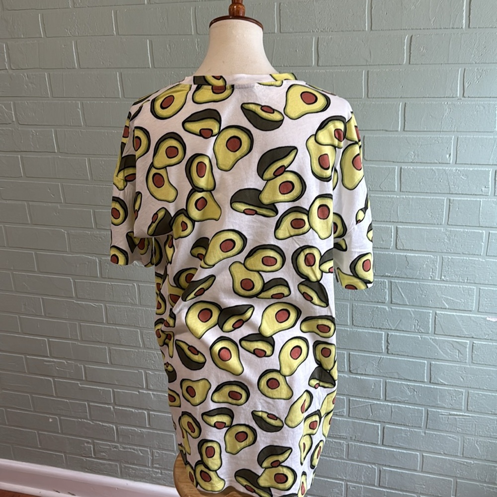 Zara Avocado Pattern Mini Dress - Green and White - Picture 2 of 6
